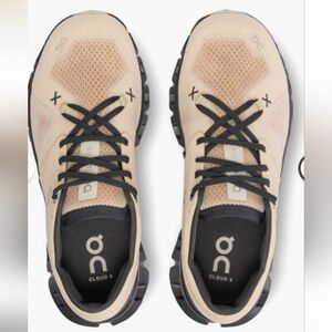 On Running Cloud X Sneakers in Blush and Black
